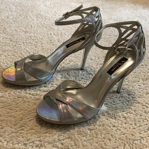 Silver iridescent Nina Stilettos